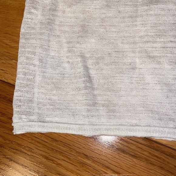 NWT Re/Done Linen Blend Sheer Henley Tank in vintage, white , size small - Picture 4 of 10
